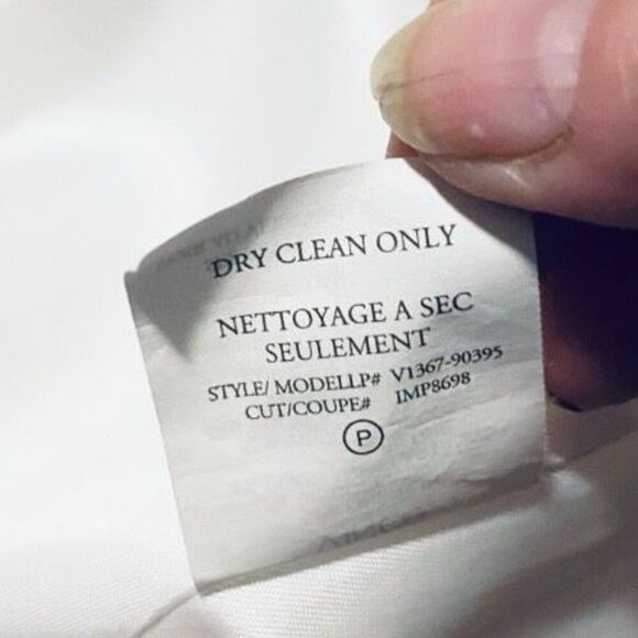 Vince White Linen Blend Blazer Women’s Size 4 Shawl Collar Two-Button Lightweigh - Picture 7 of 7